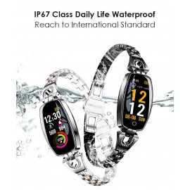 H8 Smart Bracelet Women Watch  IP67 Waterproof Heart Rate Sleep Monitor Smart Band Blood Pressure Smart Watch Band for IOS Android Fitness bracelet