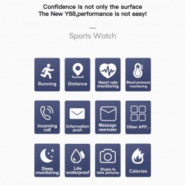 1.3 Inches Touchscreen Smart Bracelet Heart Rate Blood Pressure Multi-Sport Mode BT Watch IP67 Waterproof Smartwatches for Men Women Compatible with Android/ iOS