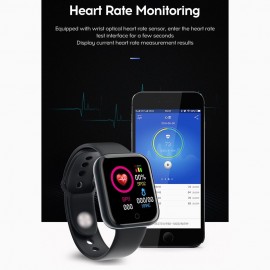 1.3 Inches Touchscreen Smart Bracelet Heart Rate Blood Pressure Multi-Sport Mode BT Watch IP67 Waterproof Smartwatches for Men Women Compatible with Android/ iOS