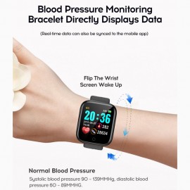 1.3 Inches Touchscreen Smart Bracelet Heart Rate Blood Pressure Multi-Sport Mode BT Watch IP67 Waterproof Smartwatches for Men Women Compatible with Android/ iOS