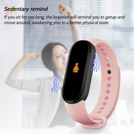 M6 Smart Bracelet Intelligent Watch Sport Fitness Tracker Heart Rate Sleep Monitor Smartwatch 0.96in Color Screen IP67 Waterproof Sports Wristband