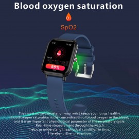 Q9 pro Smart Bracelet Sports Watch 1.7'' TFT Full-touch Screen Body Temperature Monitor 45-day Long Standby Health Monitor 24-Sports Mode Compatible with Android iOS