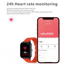 Q9 pro Smart Bracelet Sports Watch 1.7'' TFT Full-touch Screen Body Temperature Monitor 45-day Long Standby Health Monitor 24-Sports Mode Compatible with Android iOS