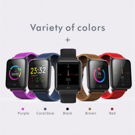 Q9 Sport Watch Smart Bracelet SMA Band Fitness Tracker IPS Screen Display Pedometer Calories Heart Rate Sleep Monitor Call Reminder Wrist Band with 2 Replacement Straps Replacement for Smartphones iOS Android Devices