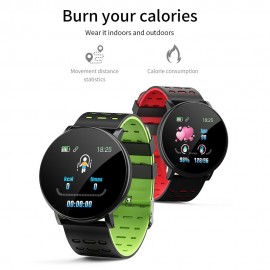 Intelligent Watch Color Screen BT Sports IP68 Waterproof Watch Steps Counting Blood Pressure Heart Rate Monitoring Fitness Watch