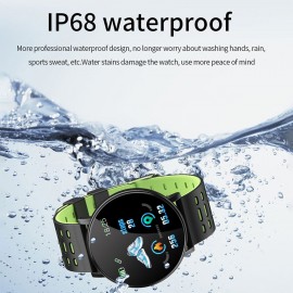 Intelligent Watch Color Screen BT Sports IP68 Waterproof Watch Steps Counting Blood Pressure Heart Rate Monitoring Fitness Watch