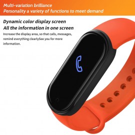 0.96-Inch Smart Bracelet BT Intelligent Watch Sport Fitness Tracker Blood Pressure Heart Rate Monitor Blood Oxygen Health Monitoring Two-way Lookup IP67 Waterproof Wristband