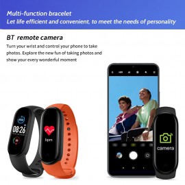 0.96-Inch Smart Bracelet BT Intelligent Watch Sport Fitness Tracker Blood Pressure Heart Rate Monitor Blood Oxygen Health Monitoring Two-way Lookup IP67 Waterproof Wristband