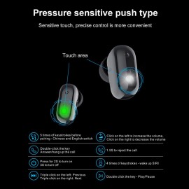 X8 2 in 1 Smart Bracelet with Wireless Earbuds 1.54-Inch IPS Full-Touch Screen BT5.0 Fitness Tracker IP67 Waterproof Sleep/Heart Rate/Blood Pressure Monitor Message/Call/Sedentary Reminder Remote Camera Music Control Compatible with Android iOS