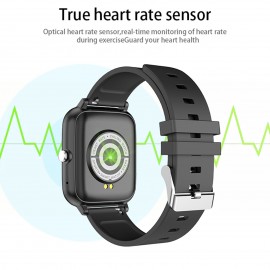 P6 BT Call Smart Bracelet 1.54'' TFT Full-Touch Screen BT3.0+4.0 IP67 Waterproof Custom Dial/3 Menu Styles Sleep/Heart Rate/Blood Pressure Monitor Multiple Sports Mode Message/Call Reminder Music Control/Remote Camera Compatible with Android iOS