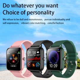 P6 BT Call Smart Bracelet 1.54'' TFT Full-Touch Screen BT3.0+4.0 IP67 Waterproof Custom Dial/3 Menu Styles Sleep/Heart Rate/Blood Pressure Monitor Multiple Sports Mode Message/Call Reminder Music Control/Remote Camera Compatible with Android iOS