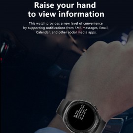 MT3 Smart Bracelet 1.28'' TFT Full-Touch Screen 8G Music Player/BT Call/One-click Recording Strong Endurance Health Management Compatible with Android iOS