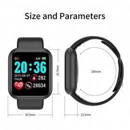 Y68 1.44in Intelligent Watches Heart Rate Monitoring Watch Sports Watches Wristband Waterproof Smartwatch