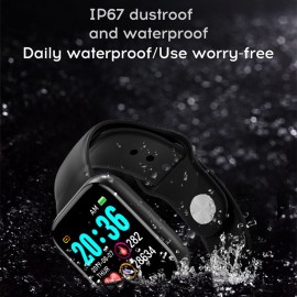 Y68 1.44in Intelligent Watches Heart Rate Monitoring Watch Sports Watches Wristband Waterproof Smartwatch