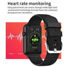 Smart Band Fitness Tracker Bracelet Sport Smart Watch Wrist Thermometer Heart Rate Sleep Monitoring Wristband IPS Touch Screen IP67 Waterproof Information Reminde