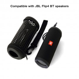 Protective Cover Case Compatible with JBL Flip 4 Waterproof  Portable PU Carrying Sleeve Hollow Hard Case Travel Pouch Bag