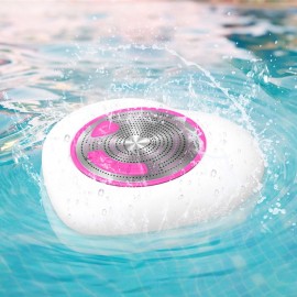 Wireless Bluetooth 5.0 Speaker Outdoor IPX7 Waterproof Stereo Audio Player Floating Swimming Speakers with RGB Light