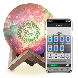 New Style QB512 Muslim Gift The Koran Three Dimensional BT Speaker Moon Light Player