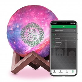 New Style QB512 Muslim Gift The Koran Three Dimensional BT Speaker Moon Light Player