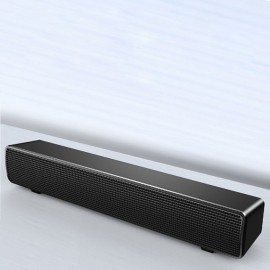 V-103 Speaker Bar Computer Speakers Stereo HiFi Sound Wired Computer Sound Bar Rich Bass USB Powered Soundbar Speaker for PC TV Smart Phone Tablets Desktop Laptop