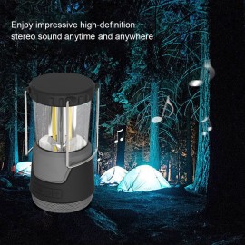 LED Camping Light Portable Lantern Wireless Stereo Bluetooth Speaker Loudspeaker Qi Standard Wireless Charger Outdoor Emergency Light