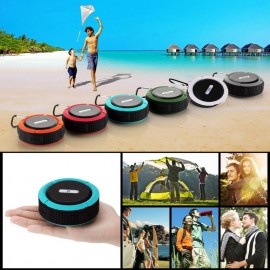 C6 Mini Wireless BT 5.0 Speaker IP65 Outdoor Waterproof Portable Sound Box Hands-free with Microphone USB Rechargeable