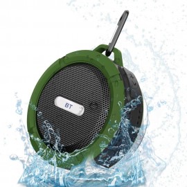 C6 Mini Wireless BT 5.0 Speaker IP65 Outdoor Waterproof Portable Sound Box Hands-free with Microphone USB Rechargeable