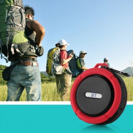 C6 Mini Wireless BT 5.0 Speaker IP65 Outdoor Waterproof Portable Sound Box Hands-free with Microphone USB Rechargeable