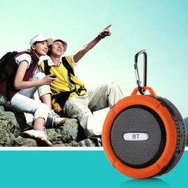 C6 Mini Wireless BT 5.0 Speaker IP65 Outdoor Waterproof Portable Sound Box Hands-free with Microphone USB Rechargeable