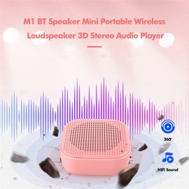 M1 Bluetooth Speakers Mini Portable Wireless Loudspeaker 3D Stereo Surround Column Call Hands-free Subwoofer Speaker Outdoor