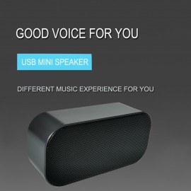 Computer Speaker USB Powered USB Speaker for Desktop Windows PC Laptop Portable USB Desktop Music Player Plug and Play Black 5010