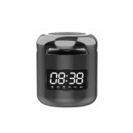 JM01 Portable Wireless BT 5.0 Speaker Alarm Clocks Wireless Loudspeakers Support TF Card/FM/AUX IN Hands-free with Mic