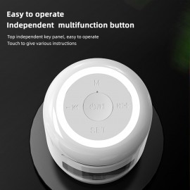 JM01 Portable Wireless BT 5.0 Speaker Alarm Clocks Wireless Loudspeakers Support TF Card/FM/AUX IN Hands-free with Mic