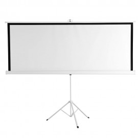 100-Inch HD Projection Screen Manual Pull Down 100Inch Diagonal Aspect Ratio 1:1 Projection Screen w/ Adjustable Length Tripod US Plug