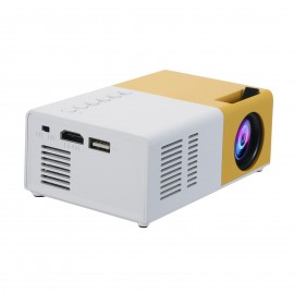 Mini Pocket LED Projector Portable LCD Projector 400 Lumens 720P/1080P Projection Machine HD AV TF Card Slot With Remote Controller