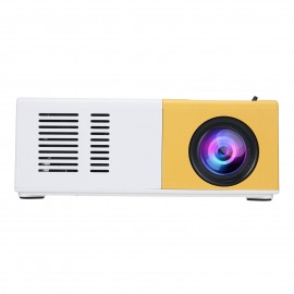 Mini Pocket LED Projector Portable LCD Projector 400 Lumens 720P/1080P Projection Machine HD AV TF Card Slot With Remote Controller