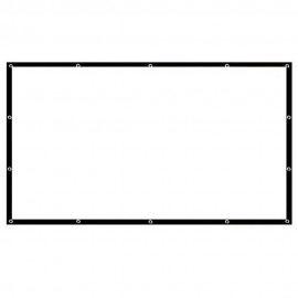 Portable Foldable Projector Screen High Definition Outdoor Home Cinema Theater 3D Movie (84inch, 16:9)