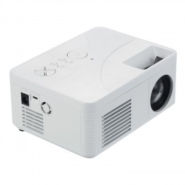 LCD LED Projector 400 Lumens Mini Portable Video Projector with Built-in Speaker Support HD / AV / USB / Audio 3.5mm Interface for Home Theater Entertainment