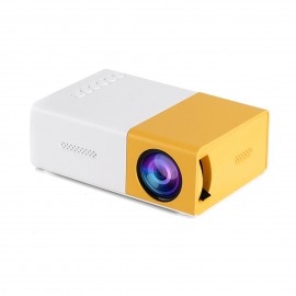 Mini LED Projector Supports 720P / 1080P Portable Video Projector with Built-in Speaker & Remote Control Support HD / AV / USB / Audio 3.5mm Interface for Home Theater Entertainment