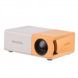 Mini LED Projector Supports 720P / 1080P Portable Video Projector with Built-in Speaker & Remote Control Support HD / AV / USB / Audio 3.5mm Interface for Home Theater Entertainment