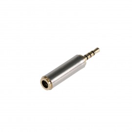 Gold-plated 2.5 mm Male to 3.5 mm Female Audio Stereo Headphone Converter Adapter