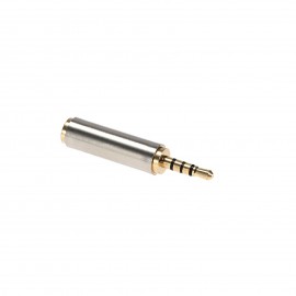 Gold-plated 2.5 mm Male to 3.5 mm Female Audio Stereo Headphone Converter Adapter