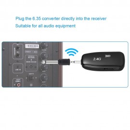 XXD-G18 2.4G Portable Wireless Microphone Noise Cancelling Mic for Recording Youtube Meeting Interview Studio Video Black