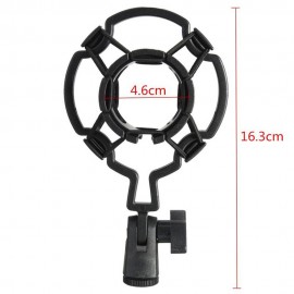 Universal Shock-proof Microphone Mount Plastic Studio Mic Holder Stand Clip For Large Diaphram Condenser