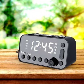 DAB & FM Radio Digital Alarm Clock LCD Backlight Dual USB Port Sleep Timer for Office Bedroom Travel