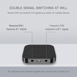 BT13 Bluetooth 5.0 Transmitter Receiver 3.5MM AUX Stereo for PC TV Car Headphones Wireless Adapter