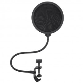 Microphone Pop Filter Mesh Shield Mic Blowout Preventer Recording Windproof Microphone Anti Noise Net Cover Cantilever Bracket