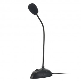 Flexible Stand Mini Studio Speech Microphone 3.5mm Plug Gooseneck Mic Wired Microphone for Computer PC Desktop Notebook