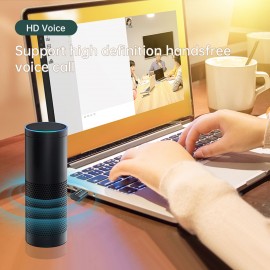 USB Bluetooth 5.0 Audio Transmitter Wireless Audio Dongle Adapter Hands-free with Microphone for TV Laptop Desktop PC